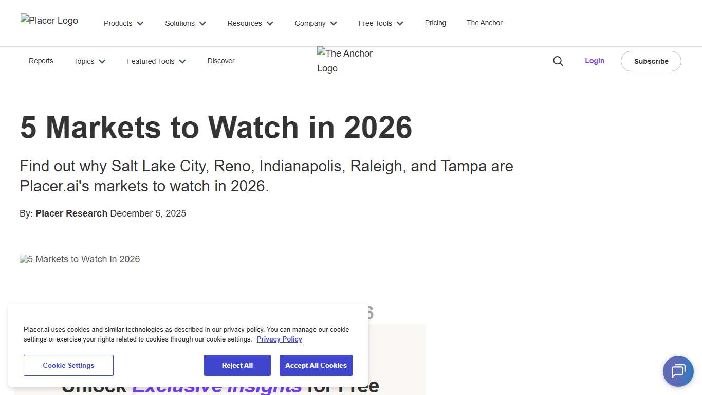 5 Markets to Watch in 2026 - Placer.ai