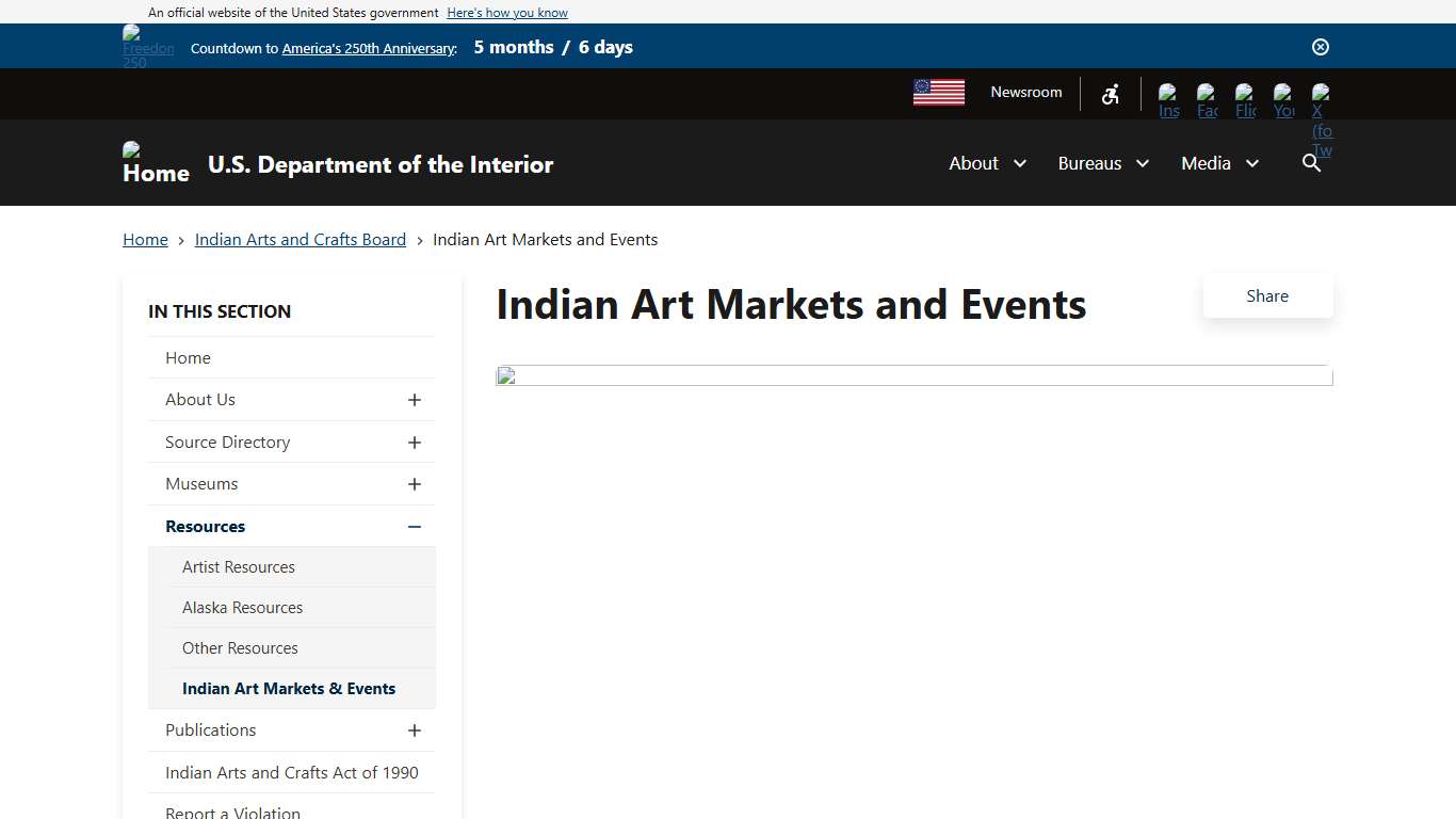 Indian Art Markets and Events U.S. Department of the Interior